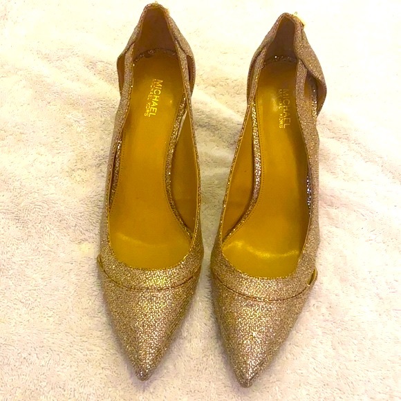 Michael Kors Hamilton Mid Silver pump - Picture 1 of 4